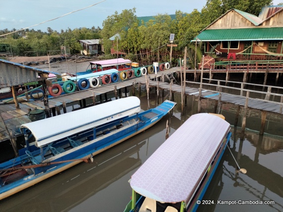 Trapeang Sankae Mangrove Ecotourism Guesthouse in Kampot, Cambodia.