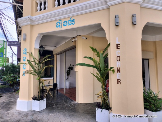 Le Corner Coffee & Eatery in Kampot, Cambodia.