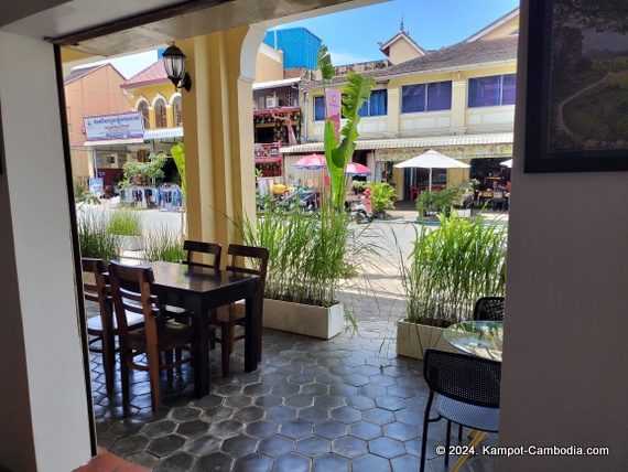 Le Corner Coffee & Eatery in Kampot, Cambodia.