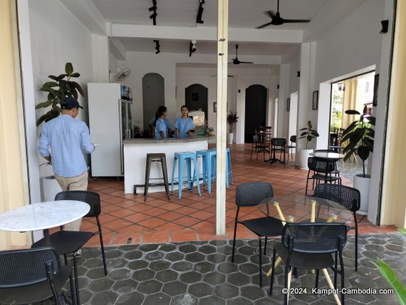 Le Corner Coffee & Eatery in Kampot, Cambodia.