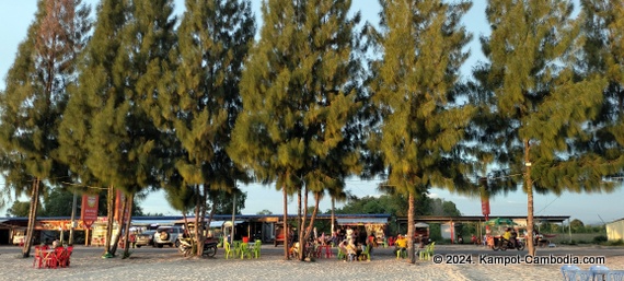 Koh Smao Beach in Kampot, Cambodia.  On the Kampot River.