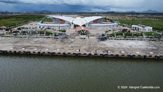 Kampot International Tourism Port in Kampot, Cambodia.