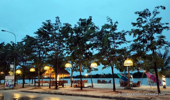 The Last Beach Restaurant in Kampot, Cambodia.