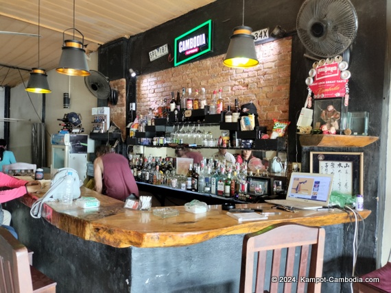 Green Boat Bar in Kampot, Cambodia.