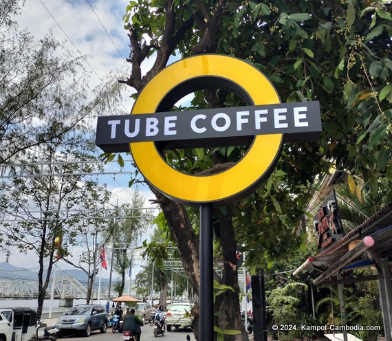 Tube Coffee in Kampot, Cambodia.