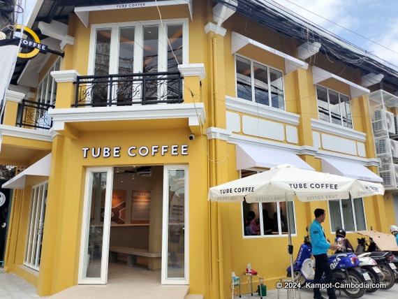 Tube Coffee in Kampot, Cambodia.