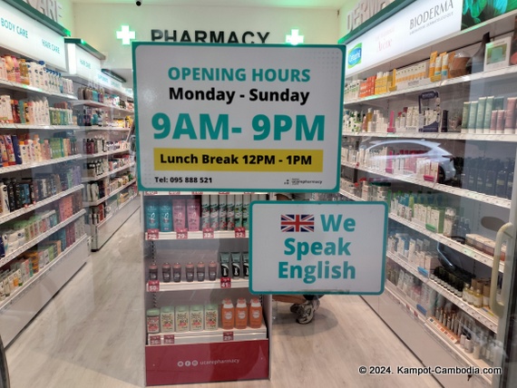 Ucare Pharmacy in Kampot, Cambodia.