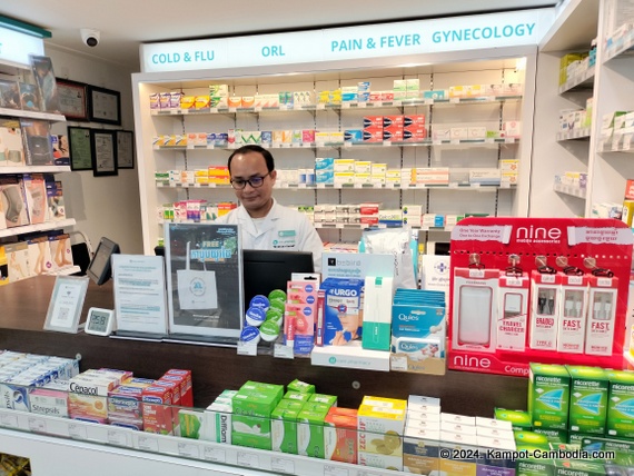 Ucare Pharmacy in Kampot, Cambodia.