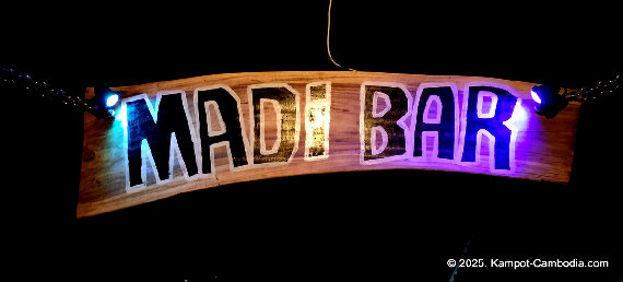 Madi Bar in Kampot, Cambodia.