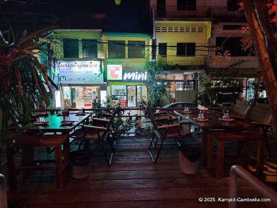 Old Market Pub  in Kampot, Cambodia.