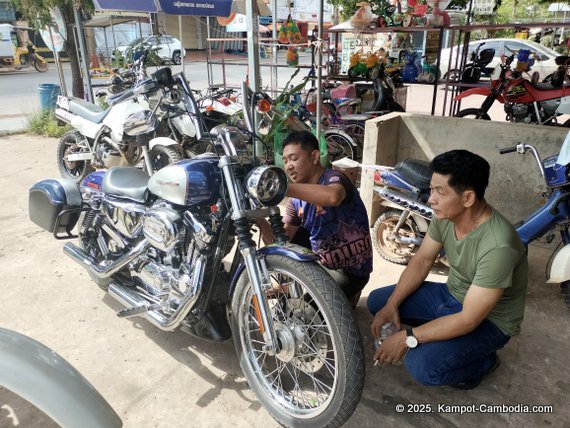 Tin Tin Bike Shop and J Trails Cambodia in Kampot, Cambodia.