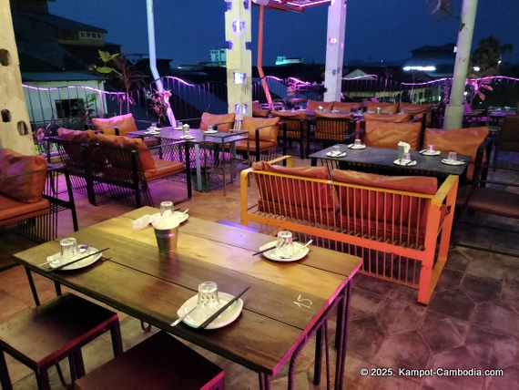 Old Market Pub  in Kampot, Cambodia.