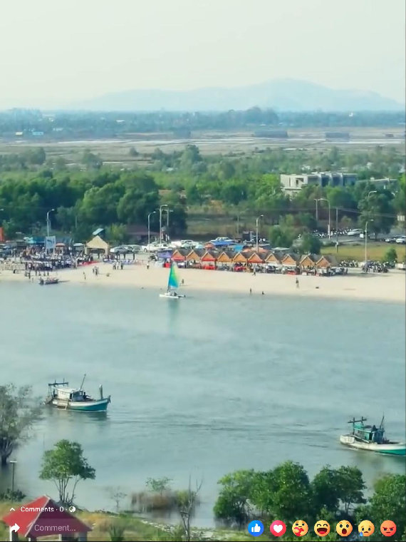 Sail in Cambodia in Kampot, Cambodia.