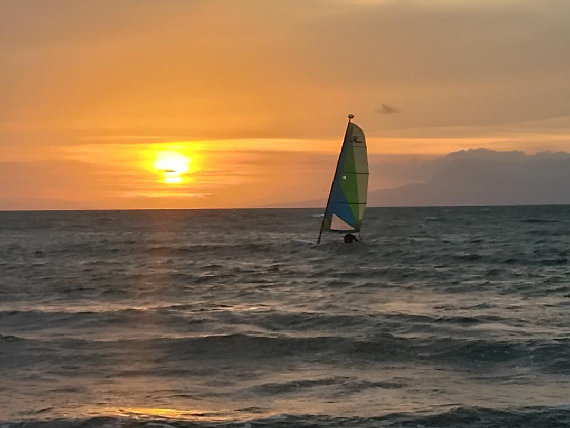 Sail in Cambodia in Kampot, Cambodia.