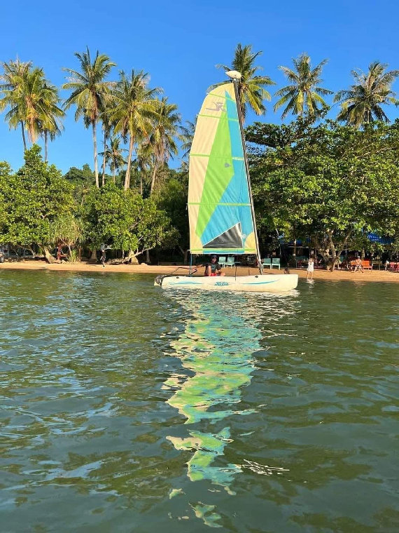 Sail in Cambodia in Kampot, Cambodia.