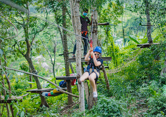 Green Valley Veal Pouch Eco Resort in Kampot, Cambodia.