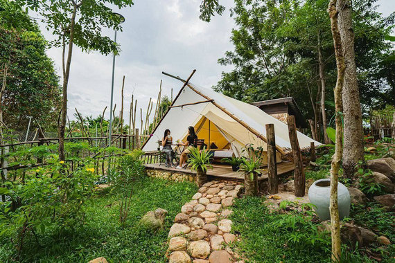 Green Valley Veal Pouch Eco Resort in Kampot, Cambodia.