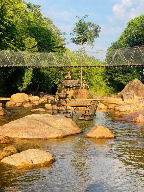 Green Valley Veal Pouch Eco Resort in Kampot, Cambodia.