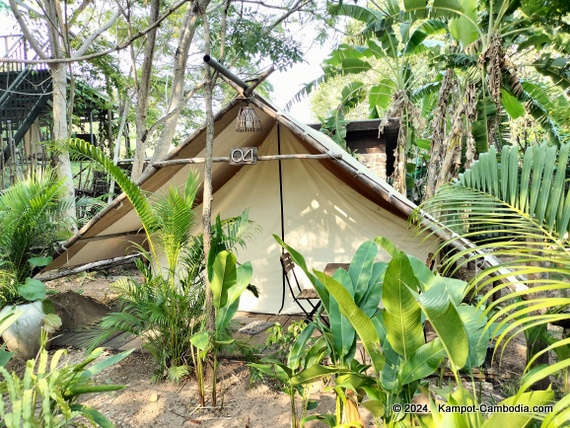 Green Valley Veal Pouch Eco Resort in Kampot, Cambodia.