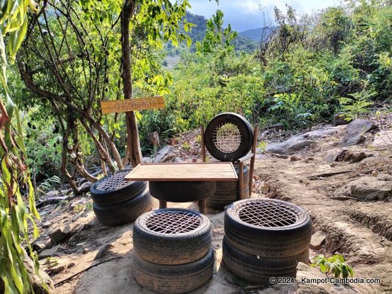 Green Valley Veal Pouch Eco Resort in Kampot, Cambodia.