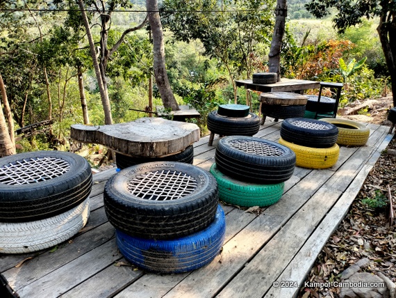 Green Valley Veal Pouch Eco Resort in Kampot, Cambodia.