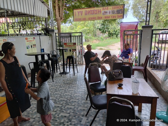 Huong Vy Vietnamese Restaurant in Kampot, Cambodia.