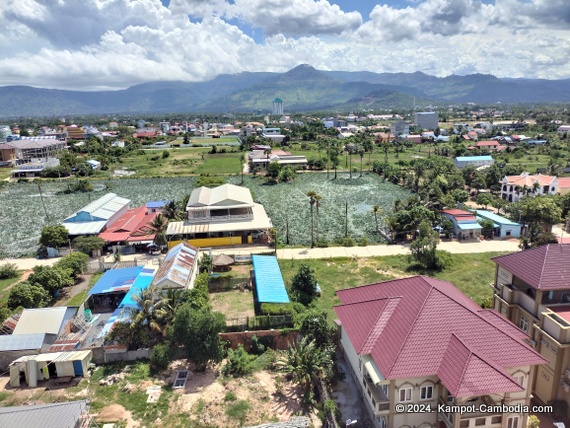 The Square Kampot Hotel in Kampot, Cambodia.