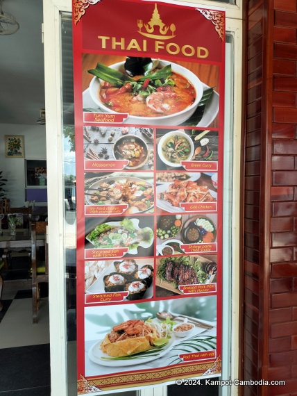 Little pattaya Thai Restaurant in Kampot, Cambodia.