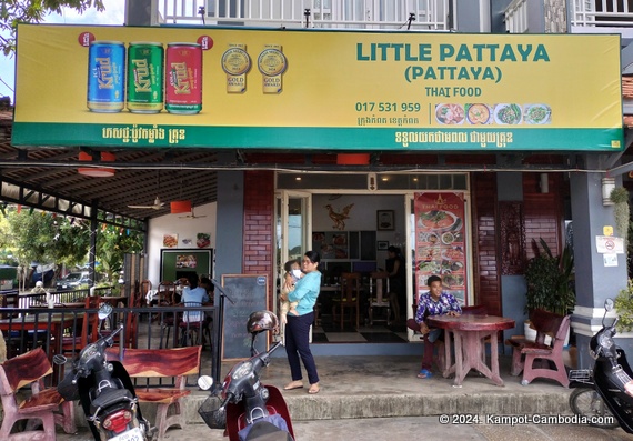 Little Pattaya Thai Restaurant in Kampot, Cambodia.