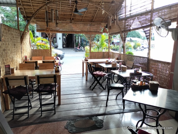 Kalo's Restaurant in Kampot, Cambodia.  Belgian Food.