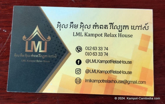 LML Kampot Relax House in Kampot, Cambodia.