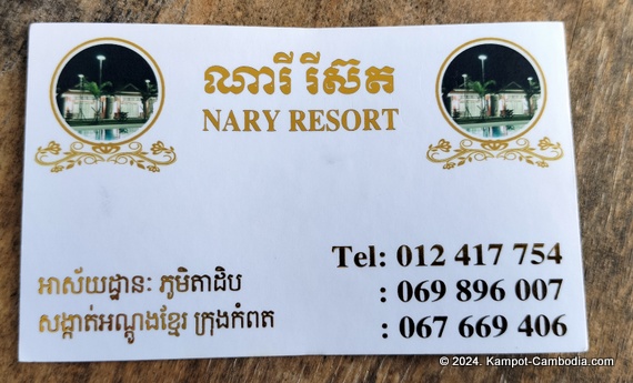 Nary Resort in Kampot, Cambodia.