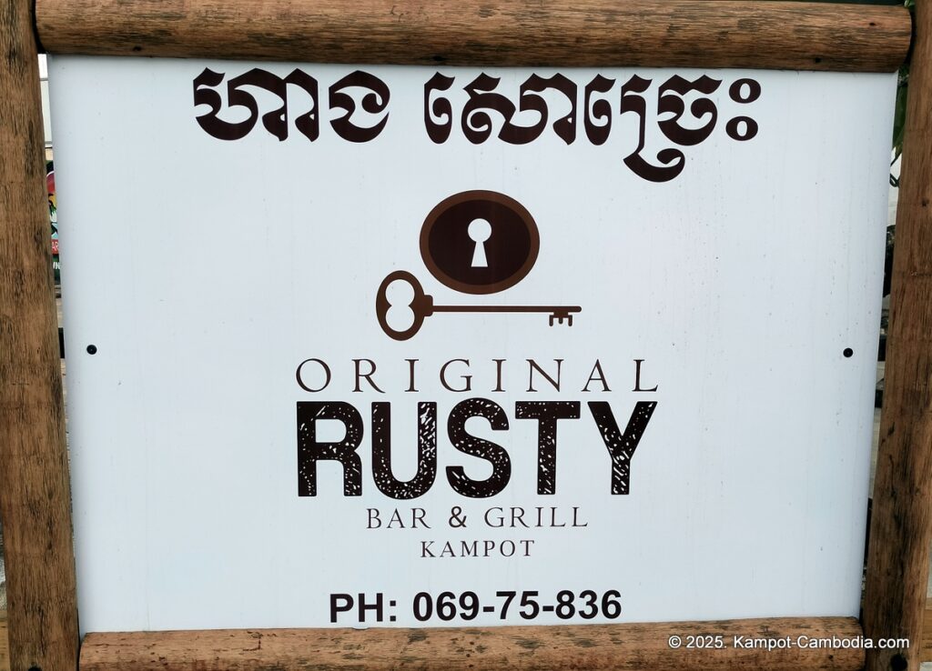 original rusty bar and grill in kampot cambodia