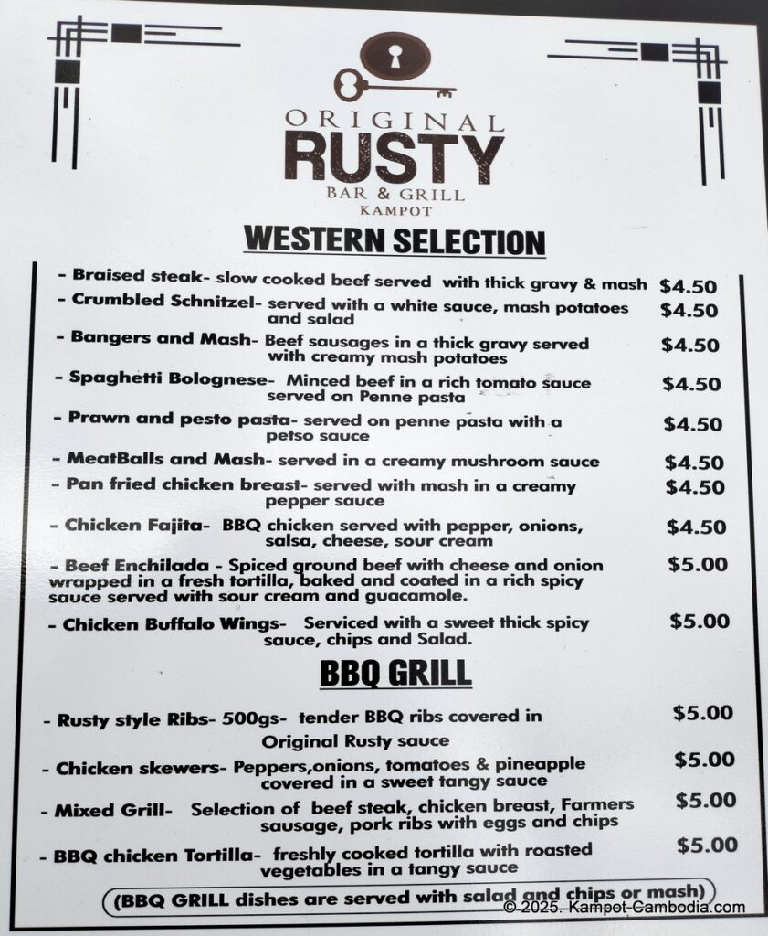 original rusty bar and grill in kampot cambodia