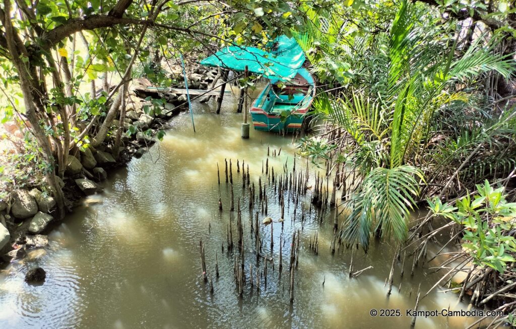 komsan resort on fish island in kampot, cambodia