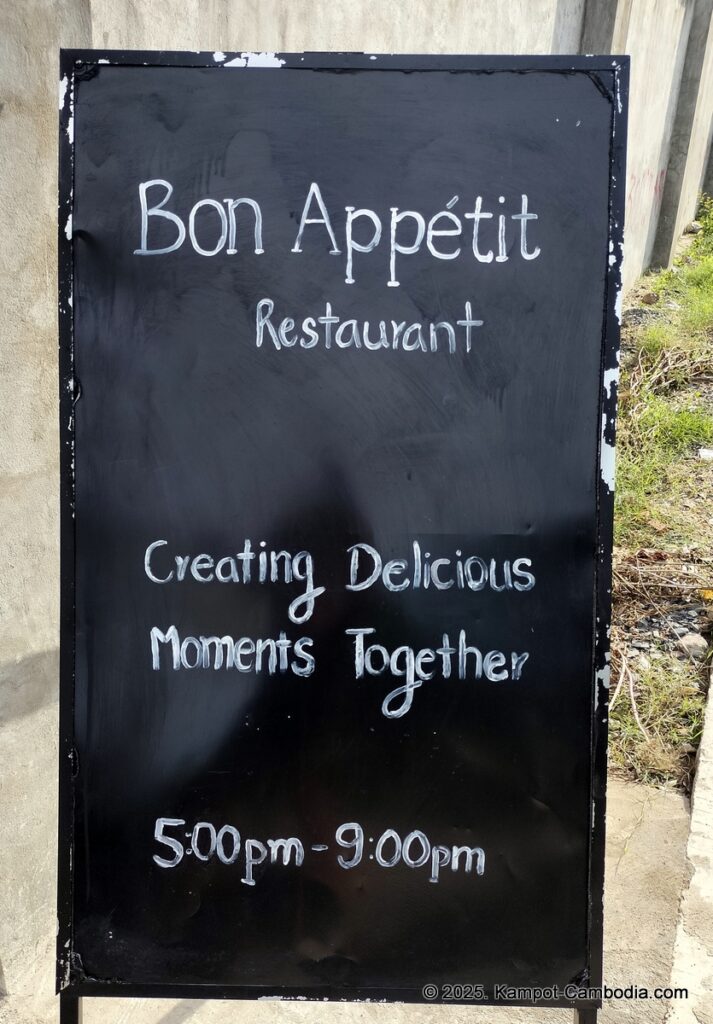 bon appetit in kampot cambodia