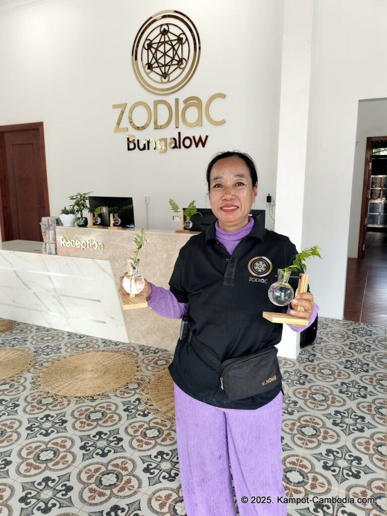 zodiac bungalows in kampot, cambodia