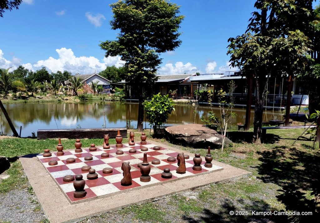 komsan resort on fish island in kampot, cambodia