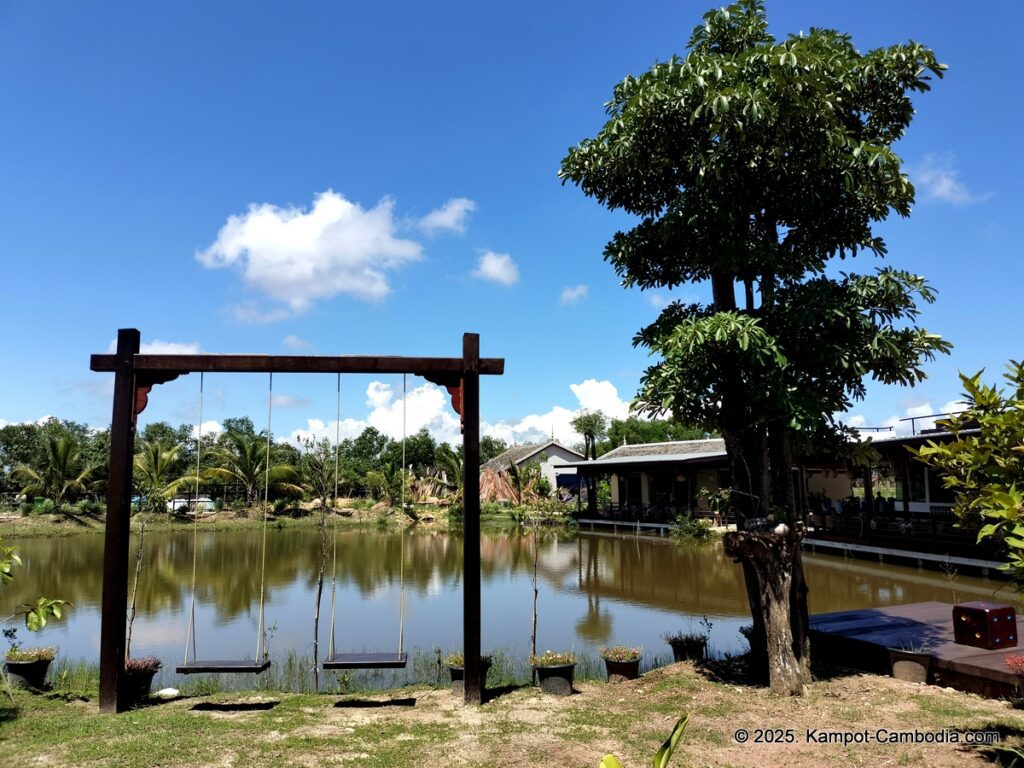 komsan resort on fish island in kampot, cambodia