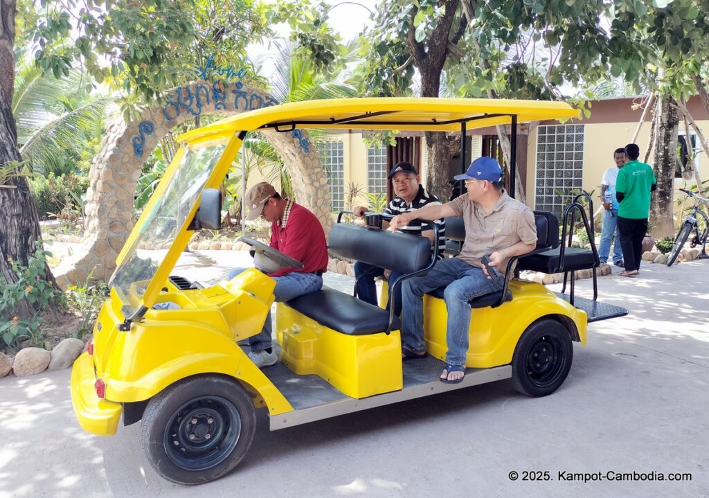 komsan resort on fish island in kampot, cambodia