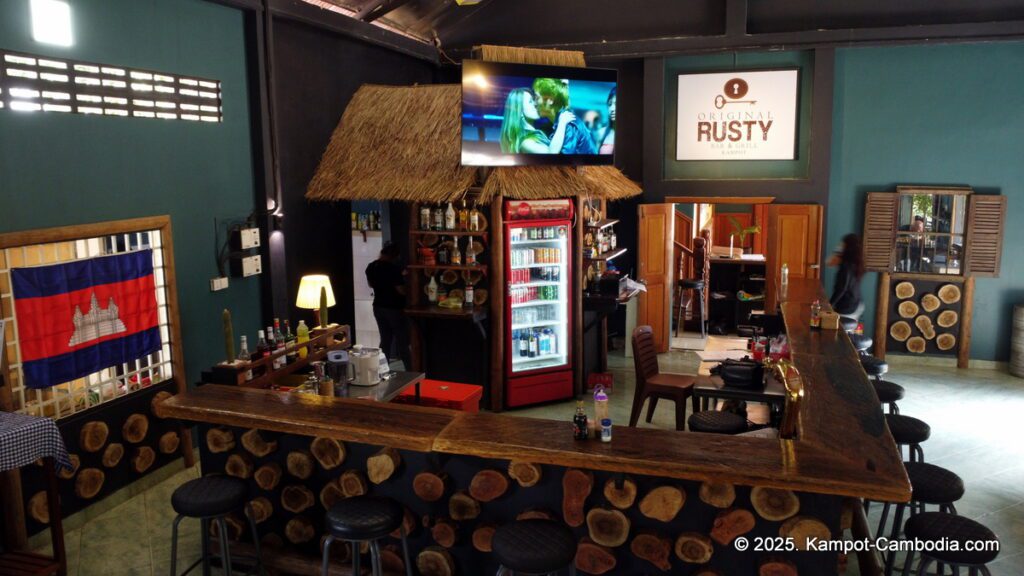 original rusty bar and grill in kampot cambodia