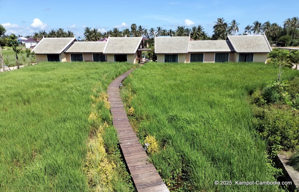 komsan resort on fish island in kampot, cambodia