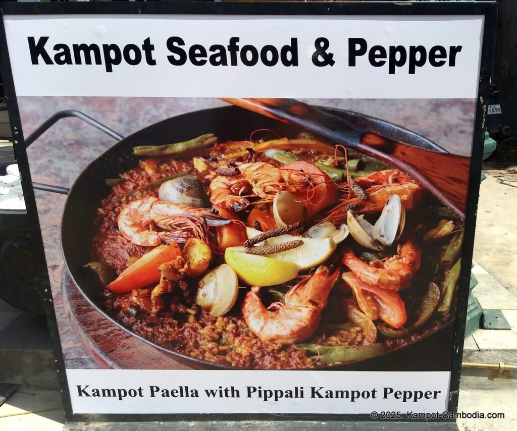 kampot seafood & pepper restaurant in kampot, cambodia