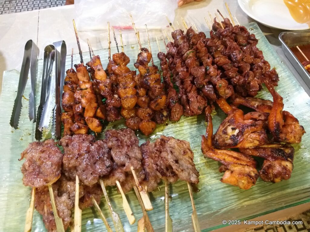 kampot night market in cambodia