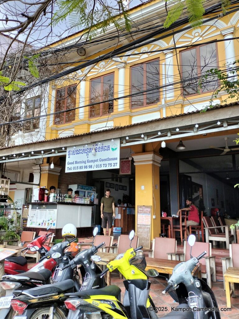 good morning kampot guesthouse in cambodia