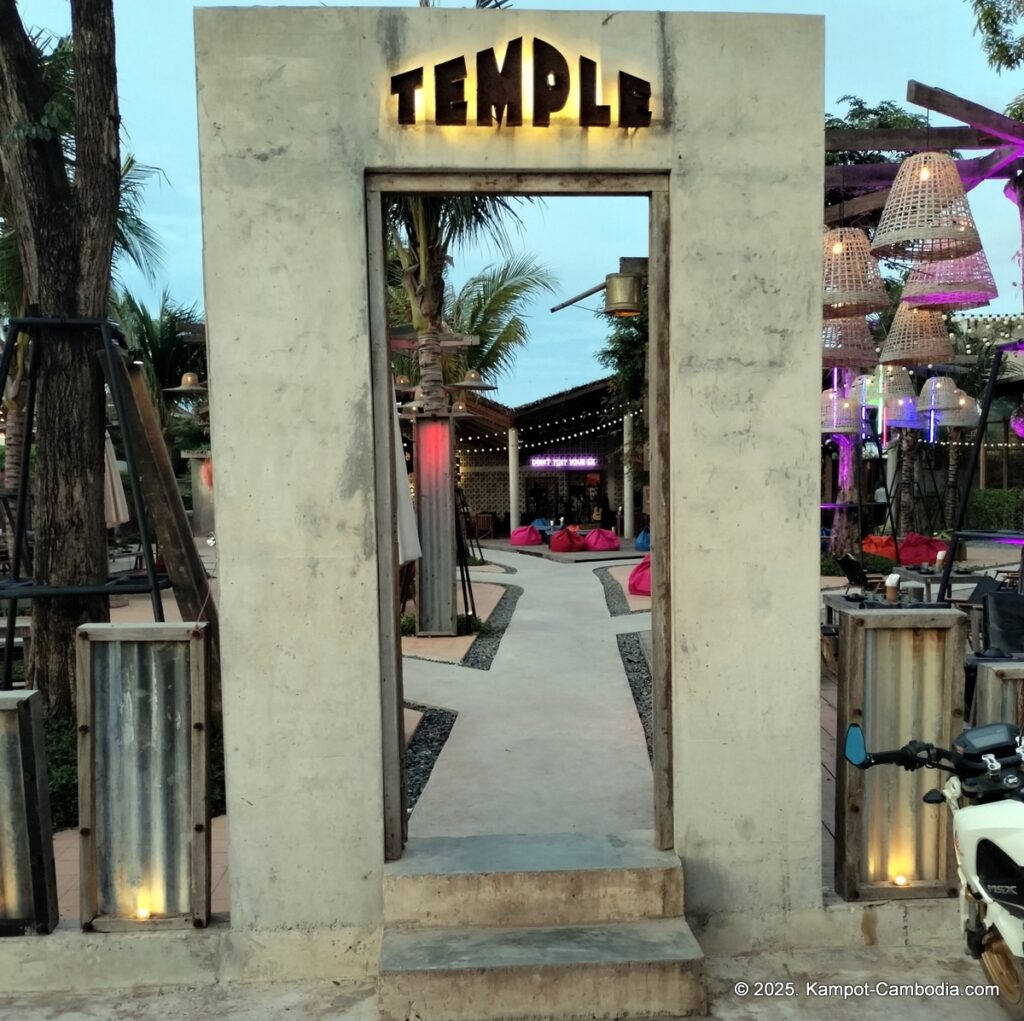 temple outdoor lounge and club in kampot cambodia