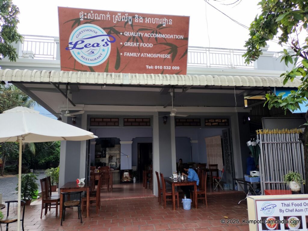 lea's thai restaurant in kampot cambodia