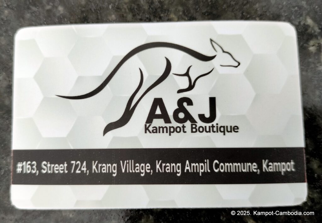 A & J Kampot Boutique in Cambodia