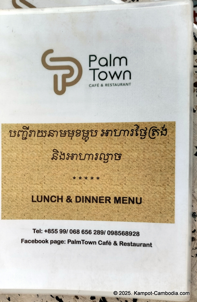 palm town restaurant in kampot cambodia