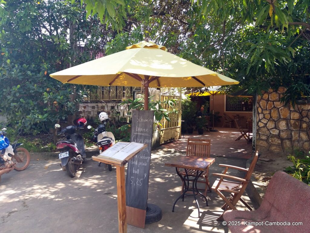 cafe malay german restaurant in kampot cambodia